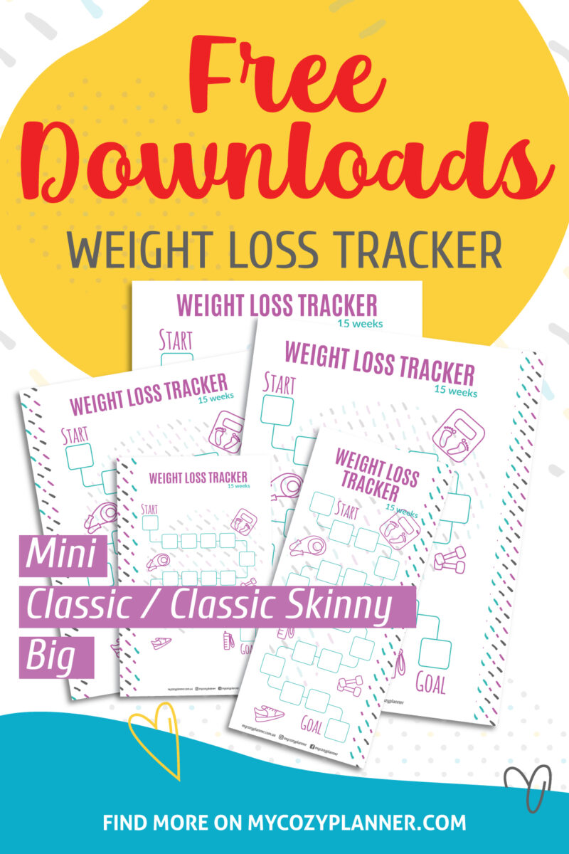 Free weight loss tracker. Pin it!