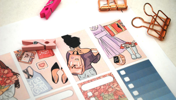 Free Planner Girl Stickers. Free digital downloads - MY COZY PLANNER